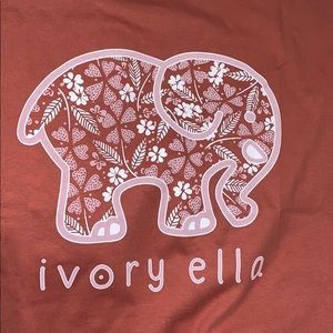 Ivory ella terracotta floral heart